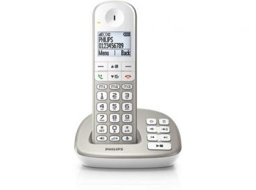 PHILIPS Schnurlostelefon XL4951S mit Anrufbeantworter - silber
